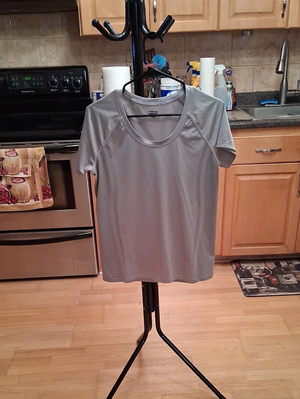 Hind Light Gray Short Sleeve Performance Tee